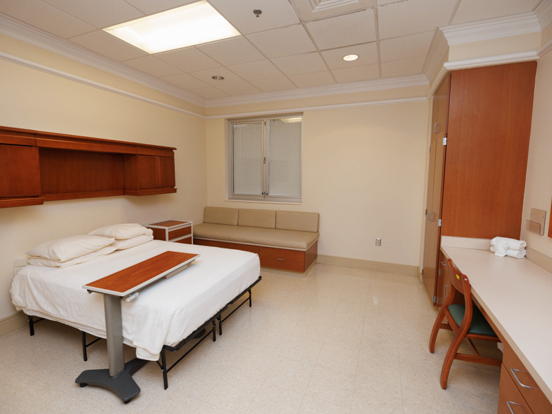 A number of unused hospital rooms at UMMC Grenada have been refurbished into sleeping quarters for School of Medicine students performing rural medicine rotations. Joe Ellis/ UMMC Communications 