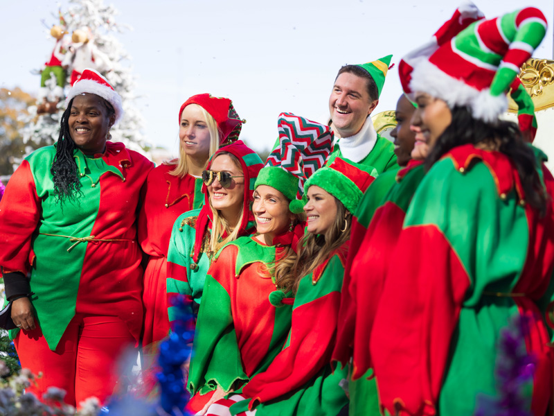 Santa Claus had plenty of helpers at BankPlus Presents Winter Wonderland. Melanie Thortis/ UMMC Communications 