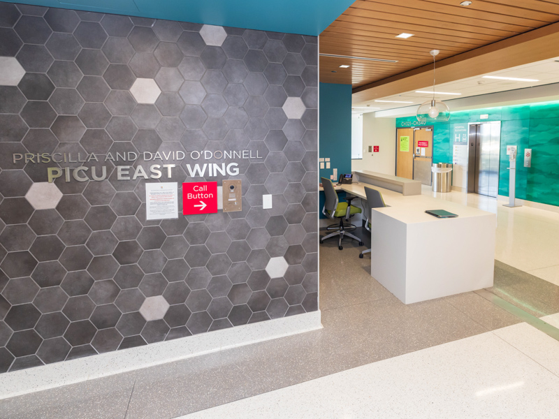 The O'Donnells' philanthropy made a cardiac wing of Children's of Mississippi's pediatric intensive care unit in the Kathy and Joe Sanderson Tower possible Melanie Thortis/ UMMC Communications
