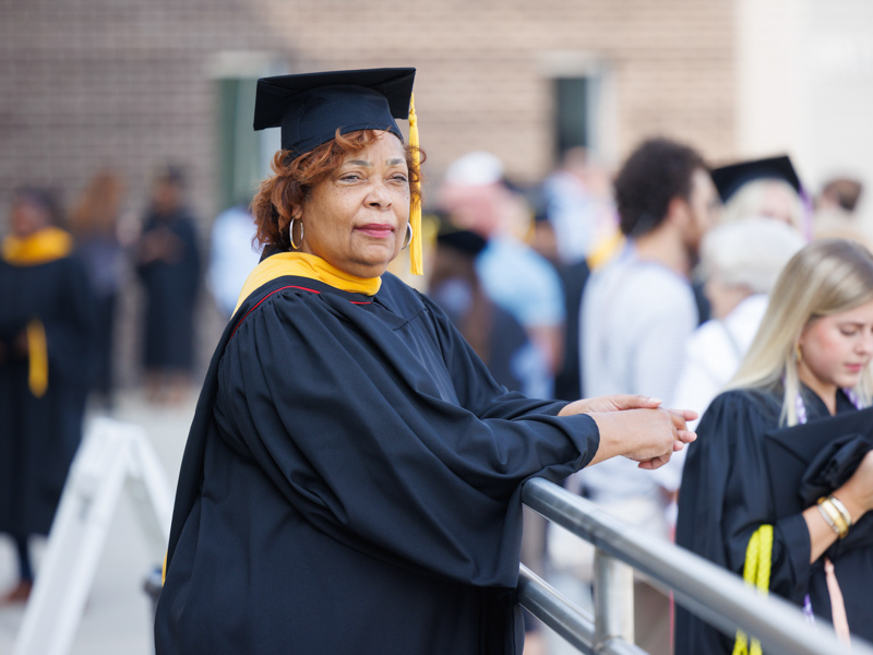 Eloise Graham received her master's degree in health systems administration from the School of Health Related Professions. Joe Ellis/ UMMC Communications 