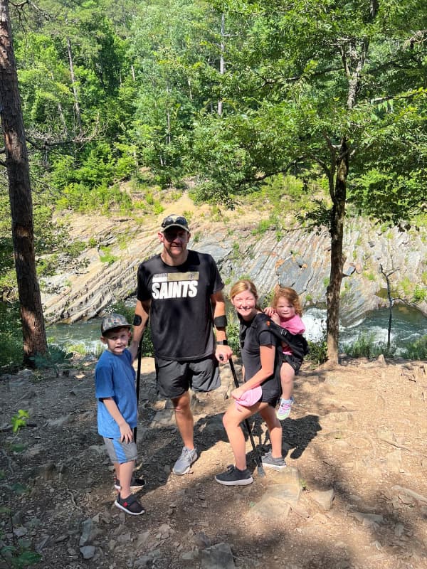 Matt Branch enjoys a recent outing with, from left, son Barrett, Liana Branch, and daughter Charlotte. (Photo courtesy of Matt Branch)