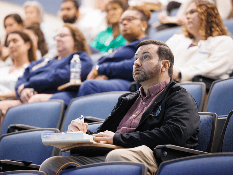 Attendance at Faculty Focus sessions has been high, including at this March 27 presentation: "Navigating Research as a New Faculty Member."