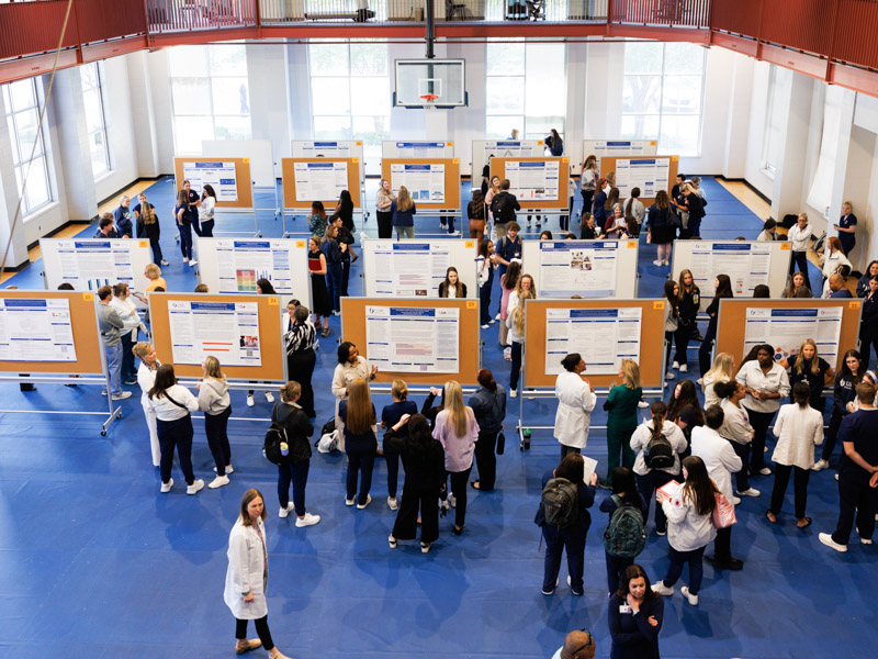 The UMMC School of Nursing Research and Scholarship Day highlighted scientific investigations from PhD students, Doctor of Nursing Practice students, undergraduate student groups and faculty members. Jay Ferchaud/ UMMC Communications
