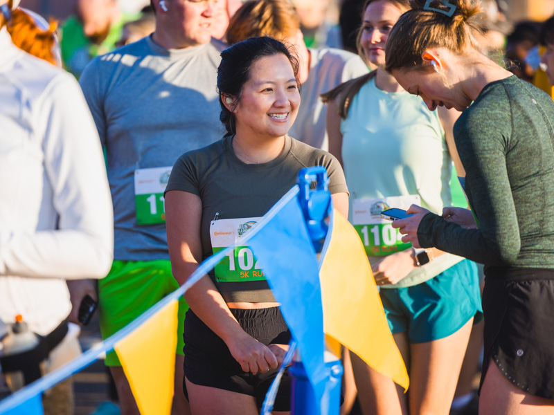 Amanda Pham of Jackson ran the 5K Run the Rainbow route.