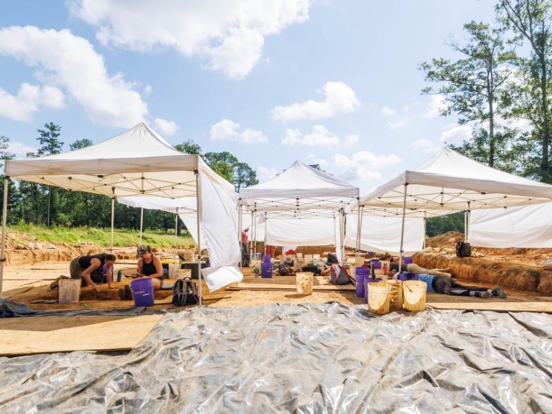 The Asylum Hill Project has established a field school for archaeology students who are assisting in the excavation of the remains of patients from the Old Asylum