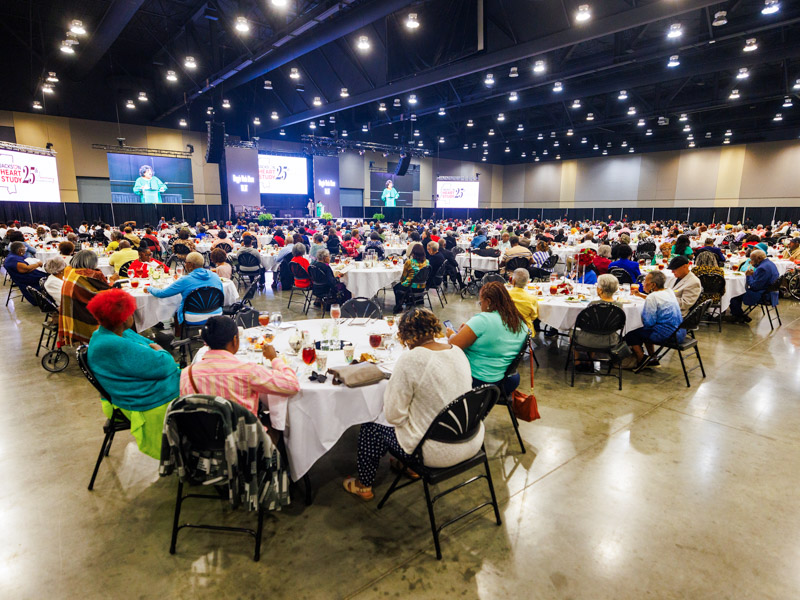 Participants and present and past coordinators of the Jackson Heart gathered Sept. 20 to celebrate the landmark study's 25th anniversary.