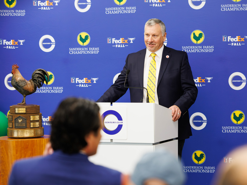 Kevin McDaniel, Chief Executive Officer of Wayne Sanderson Farms, thanks all those who work throughout the year to make the Sanderson Farms Championship a success.