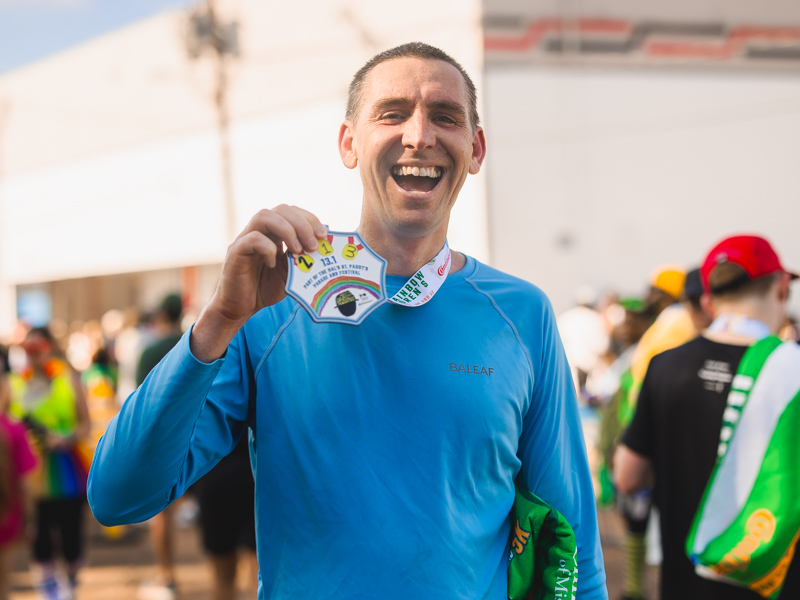 Ward 7 councilman Kevin Parkinson participates in the 2026 Run the Rainbow half marathon benefitting Children's of Mississippi.