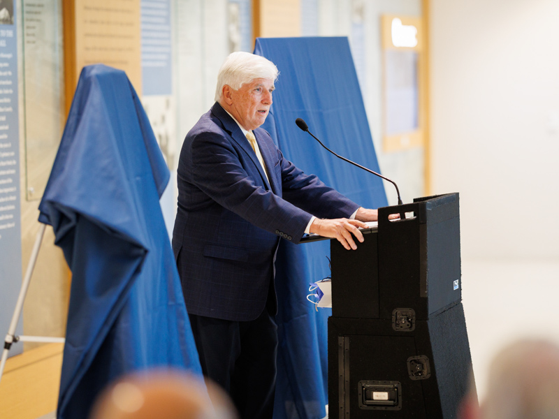 Dr. Joey Granger says Hall's greatest contribution was not publications or awards but people -- inspiring students, trainees, colleagues. Joe Ellis/ UMMC Communications