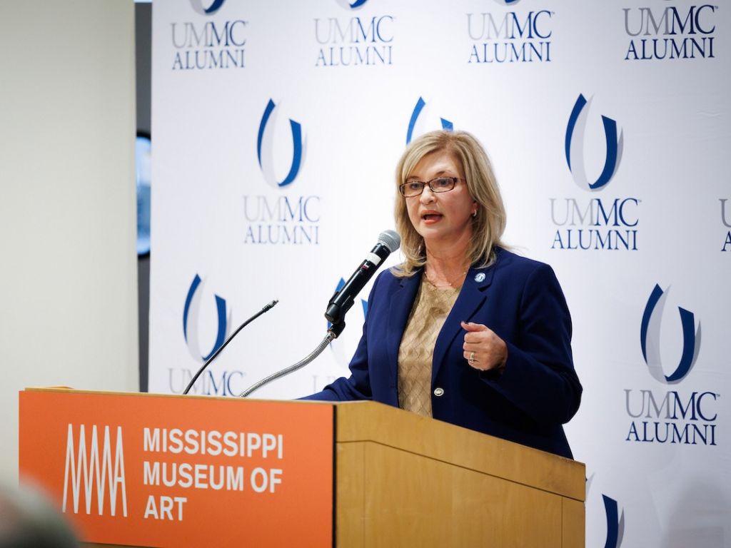 Dr. LouAnn Woodward, vice chancellor for health affairs, discusses the vision behind the John D. Bower School of Population Health and its importance to improving health throughout Mississippi.