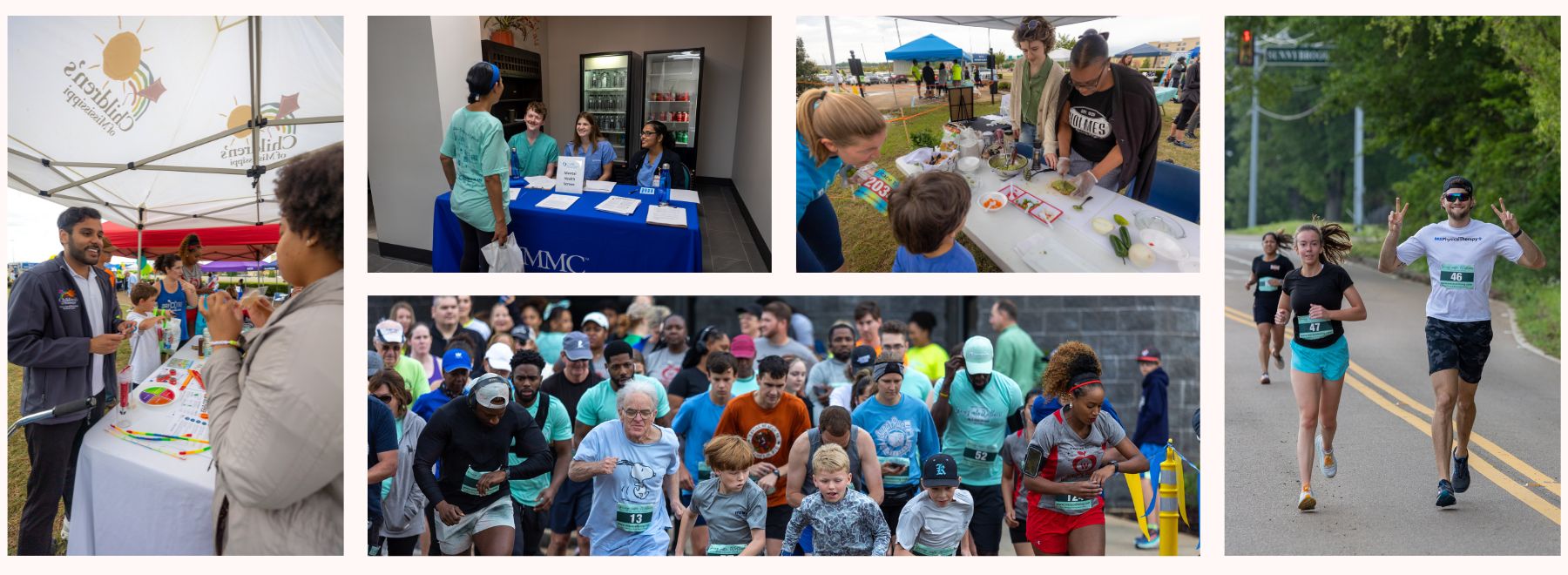 Collage of photos from the 2023 Spring Into Wellness event