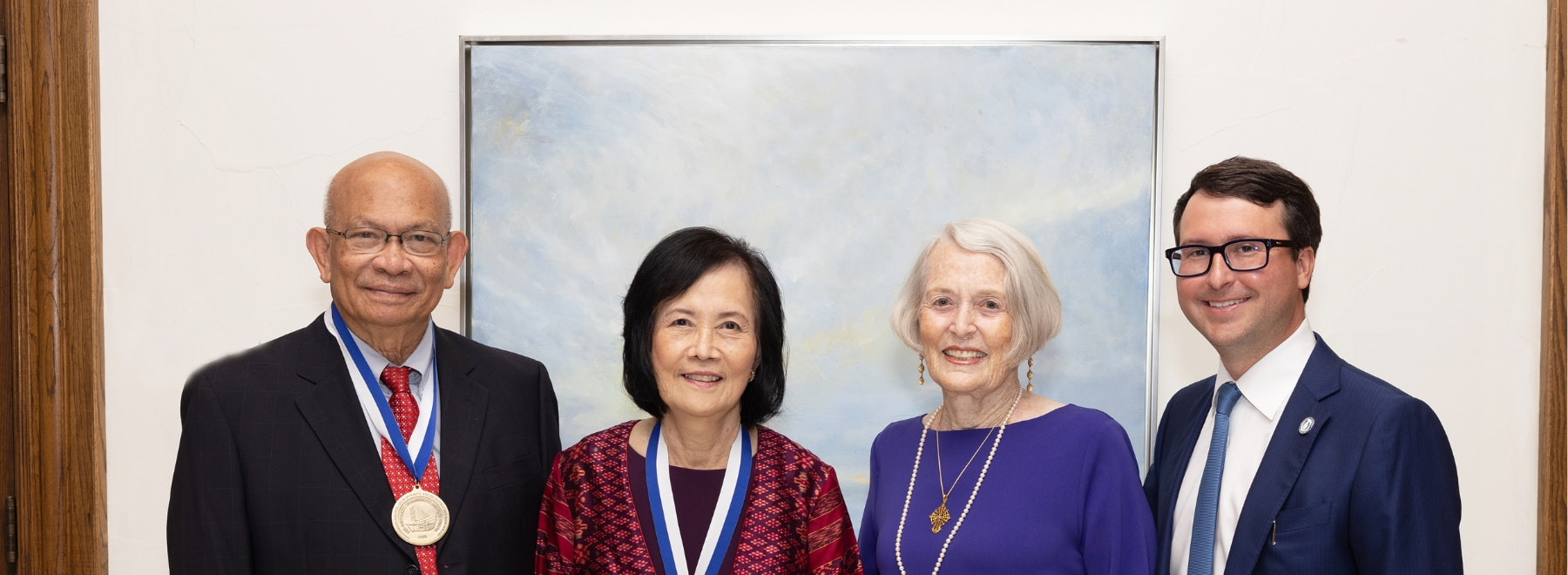 From left, Dr. Somprasong Songcharoen, Dr. Suthin Songcharoen, Mary Jabaley and Dr. Marc Walker celebrate the creation of the Jabaley-Songcharoen Center for Hand, Upper Extremity and Nerve Surgery. From left, Dr. Somprasong Songcharoen, Dr. Suthin Songcharoen, Mary Jabaley and Dr. Marc Walker celebrate the creation of the Jabaley-Songcharoen Center for Hand, Upper Extremity and Nerve Surgery.