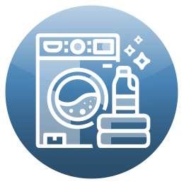 Icon representation of a laundry room.