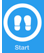 Blue icon with footprints and "Start" underneath.