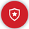Red shield icon.