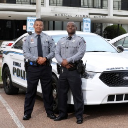 Officers Shaun Hiley, left, and Garry Lee, who spearheaded UMMC's behavioral response team, are being honored as Top Cops by the Mississippi Center for Police and Sheriffs.