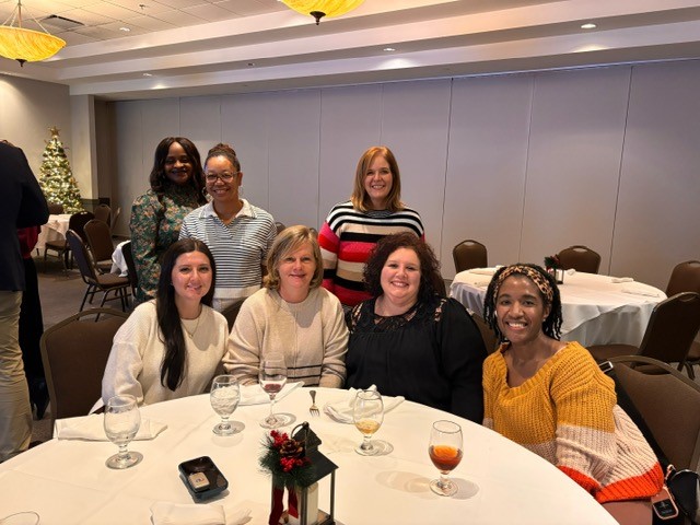 Division of Hematology and Oncology members enjoy a holiday gathering.