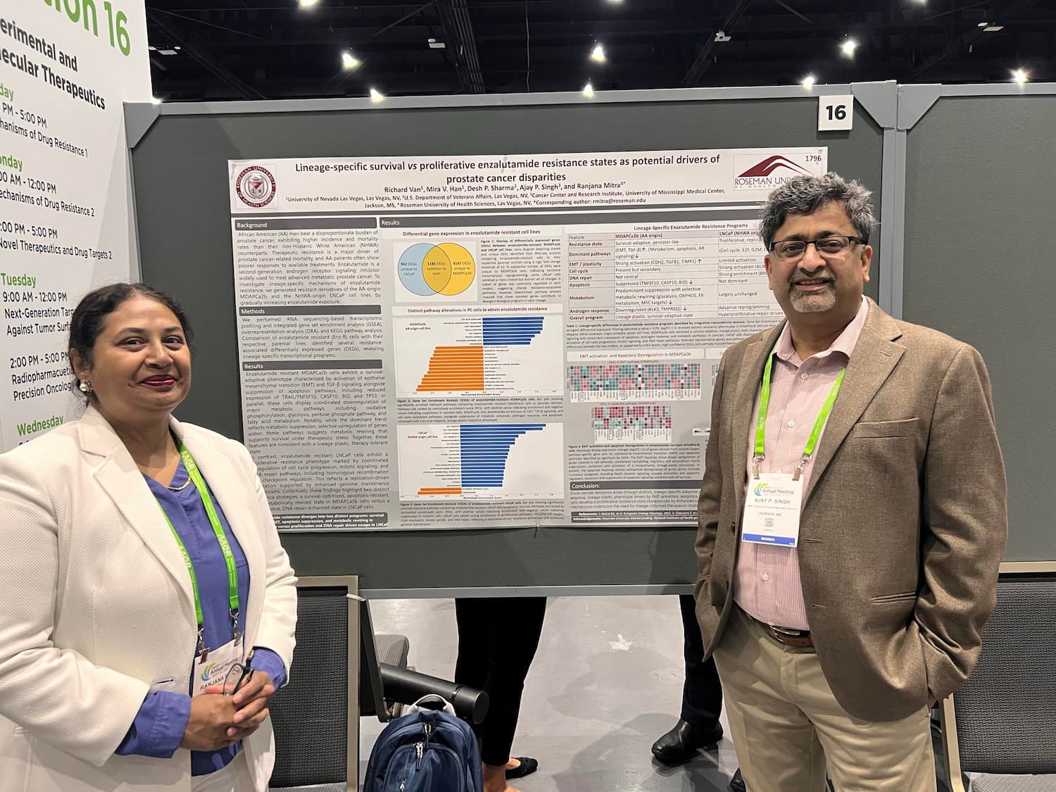 Dr. Ranjana Mitra is pictured with Dr. Ajay Singh.