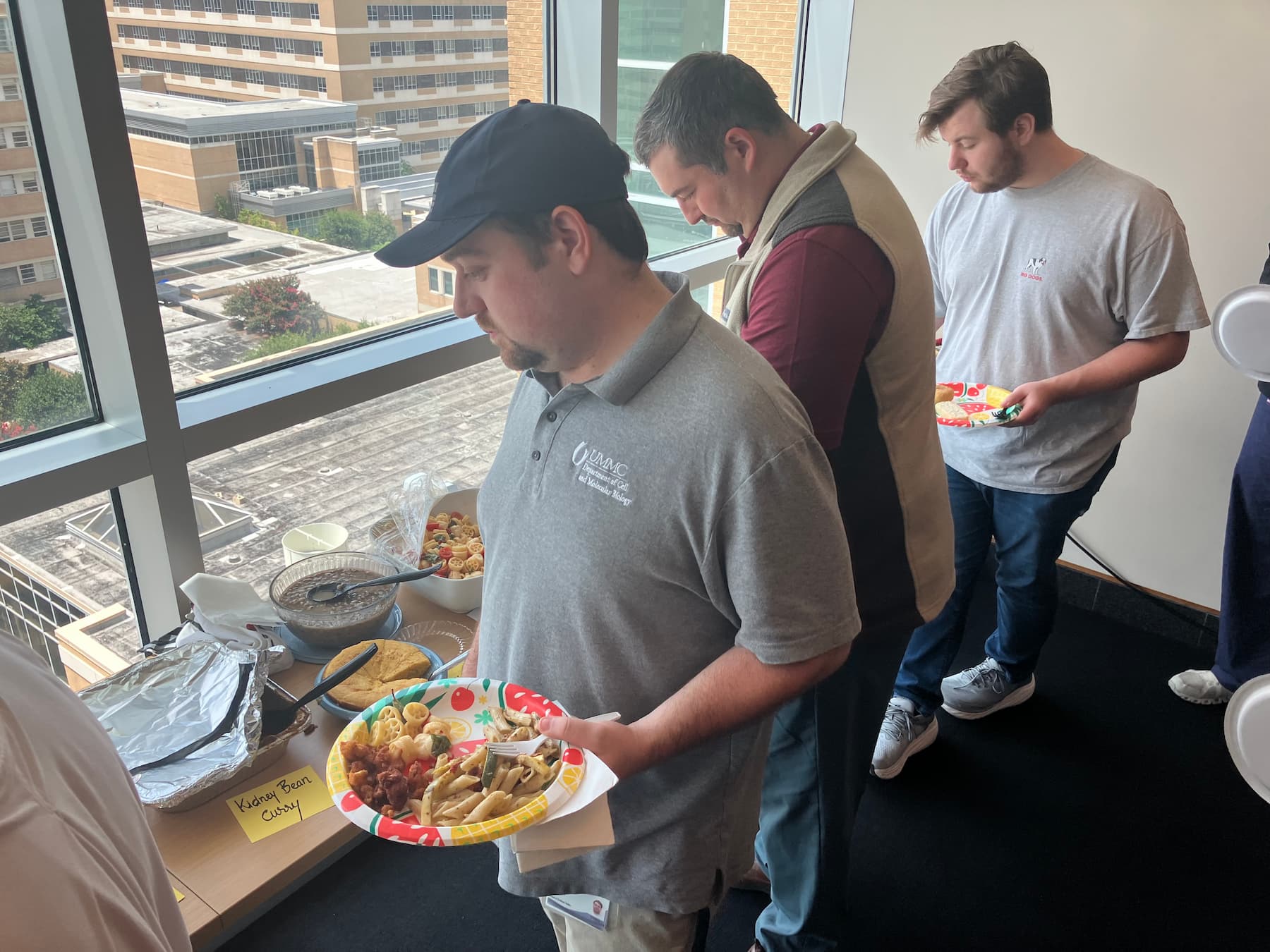 The seventh floor of the John E. Hall Research Building hosted a summer potluck that was enjoyed by all.
