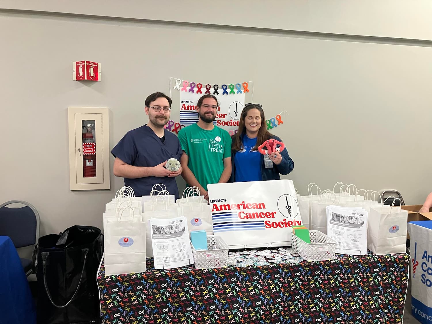 See, Test and Treat volunteers are pictured.