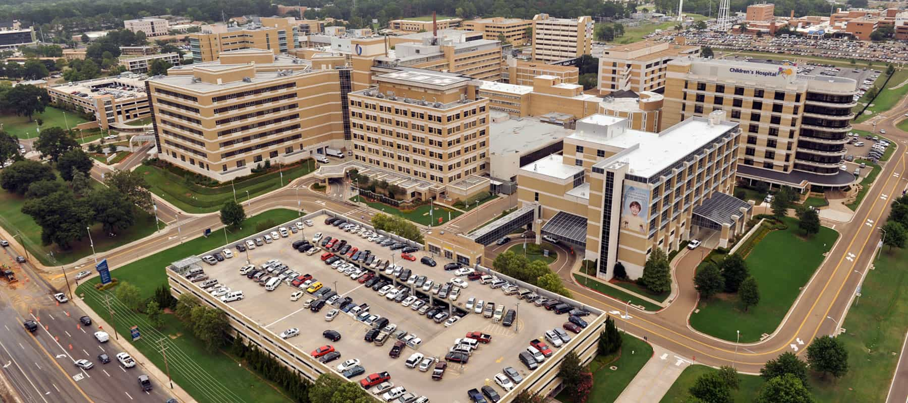 Aerial view of UMMC campus