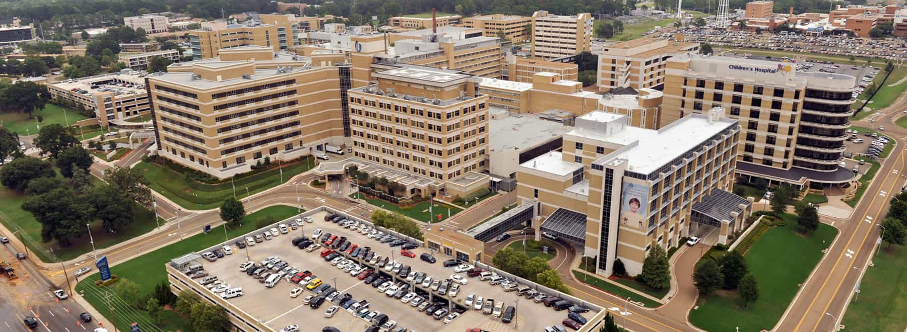 Aerial view of UMMC campus