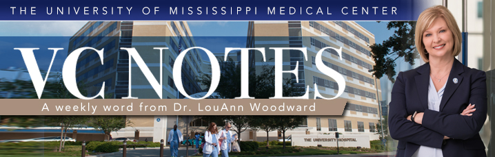 VC Notes - A weekly word from Dr. LouAnn Woodward