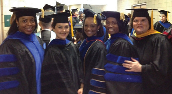 MLS faculty who have significant roles in the ASCLS-MS include, from left, Dr. Felicia Tardy, Dr. Renee Wilkins, Dr. Stacy Vance, Dr. LaToya Richards Moore and Jana Bagwell.