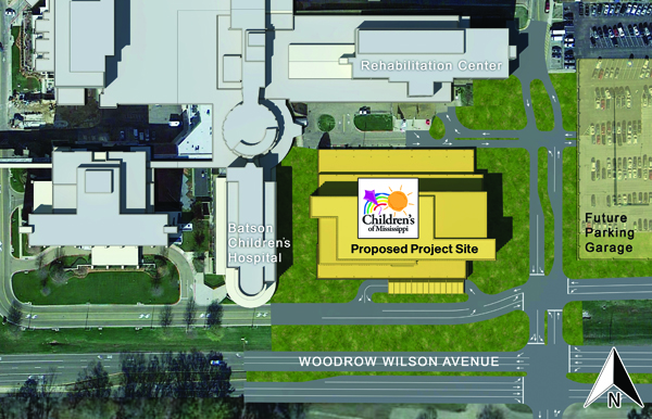 Part of the Children's expansion project is a new children's facility adjacent to Batson Children's Hospital. Batson will also undergo renovations as part of the project.