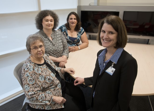 Health informatics faculty, from left, Shelia Bullock, Dr. Angela Morey, Dr. Shamsi Berry and Dr. Lisa Morton.