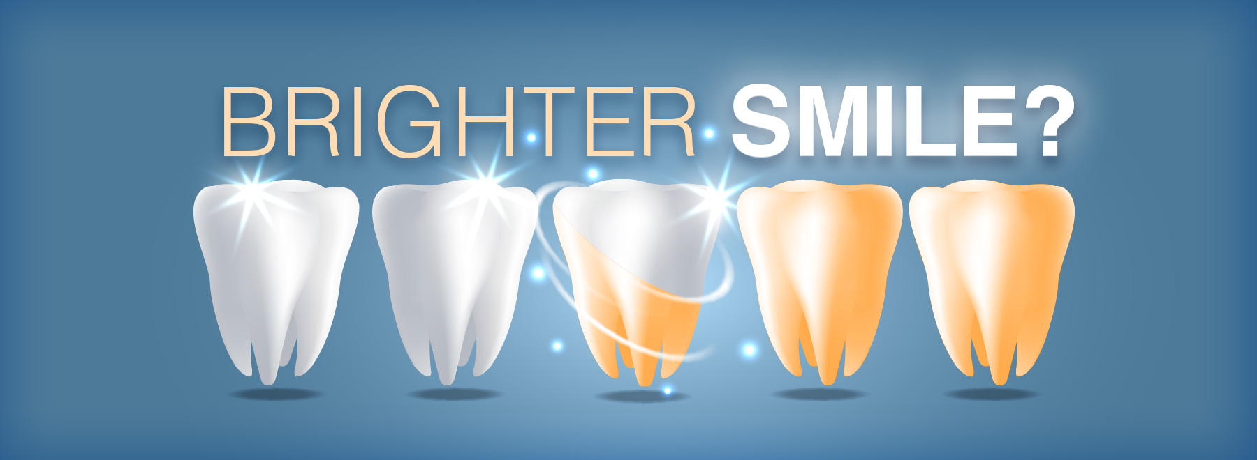 Illustration of teeth whitening