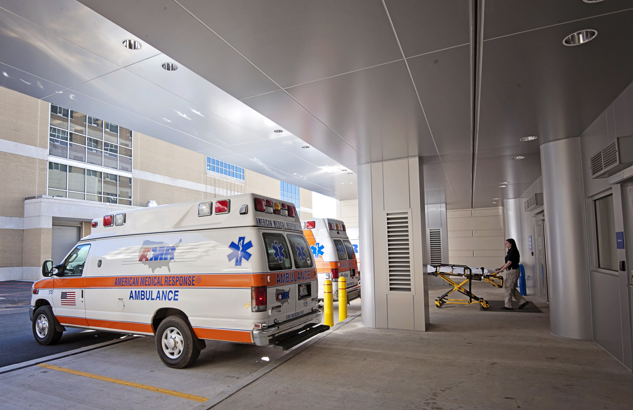 American Medical Response (AMR) ambulances