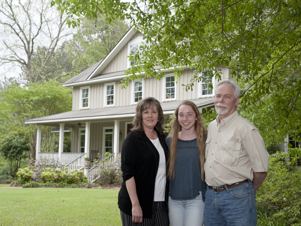 Dr. Barbara Goodman with daughter Grace and husband Van