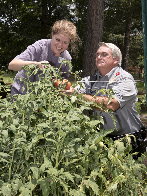 Blanton with Occupational Therapy student Abigail Hartman