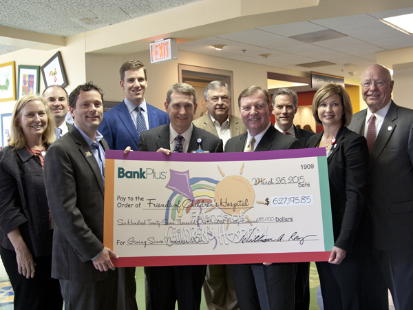 BankPlus check card raises $627,195 for Friends of Children's Hospital