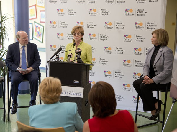 Kathy Sanderson tells of the excellent care her granddaughter received at Batson Children's Hospital as a young child. She and her husband Joe Sanderson have been active supporters of Children's of Mississippi since.