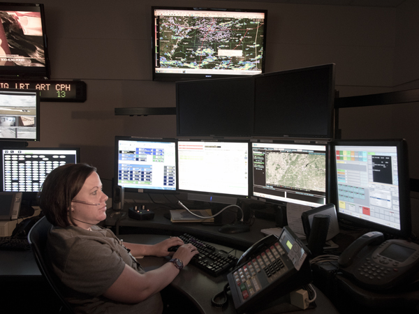 University of Mississippi Medical Center communications specialist/paramedic Amy Shook will help direct ambulance traffic in the event of a mass casualty shooting.