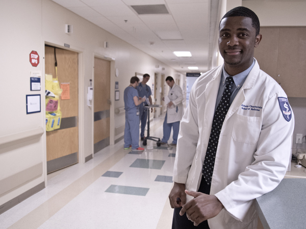 Nicholas Chamberlain of Jackson, who finishes medical school in May,  discovered his passion for medicine through his own family's experiences with illness.