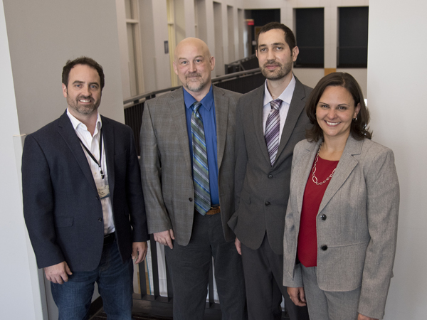 Silver medallion awardees from left, Dr. Kevin Freeman, Dr. Ray Grill, Dr. Romain Harmancey and Dr. Jennifer Sasser.