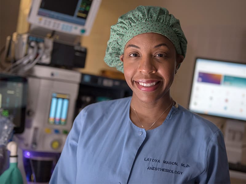 Dr. LaToya Mason Bolden is associate professor of anesthesiology and former Mississippi's Junior Miss.