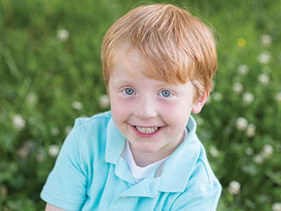 Cayson Sanderford is the first hypoplastic left heart syndrome patient to have had all surgeries at Batson Children's Hospital.
