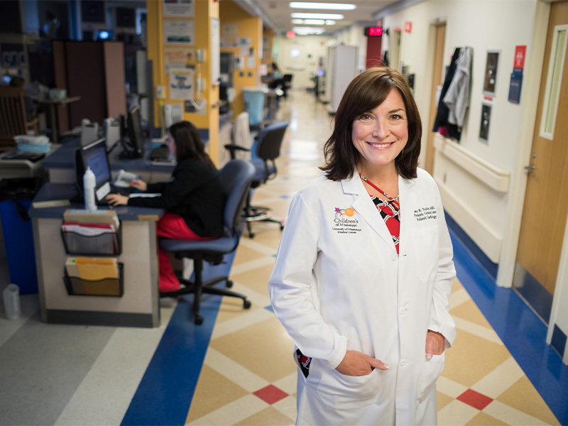 Dr. Mary Taylor, newly named Suzan B. Thames Chair of Pediatrics, takes over one of the Medical Center's largest departments.