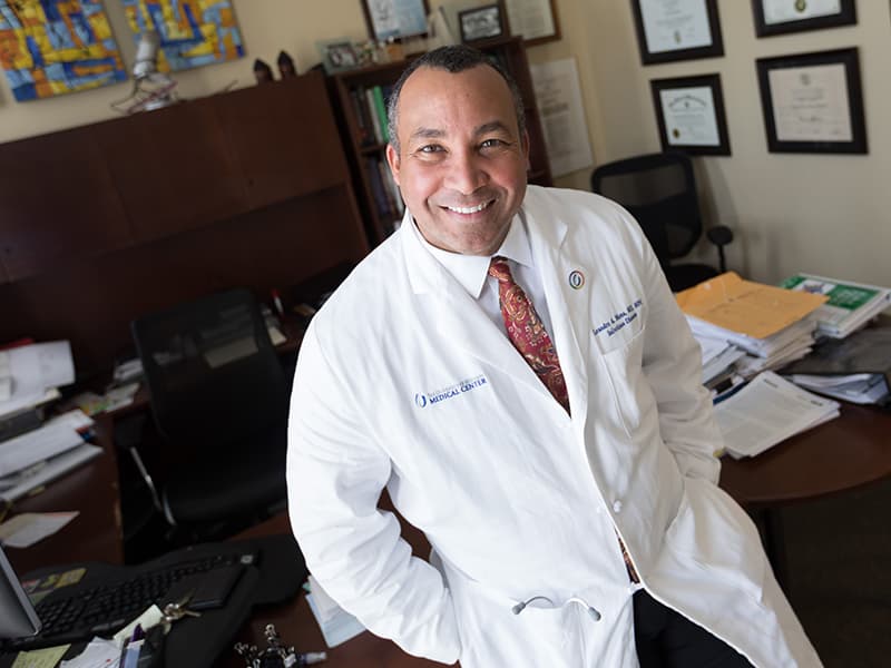 Dr. Leandro Mena is professor of infectious diseases and population health and chair of the Department of Population Health Science in the John D. Bower School of Population Health.
