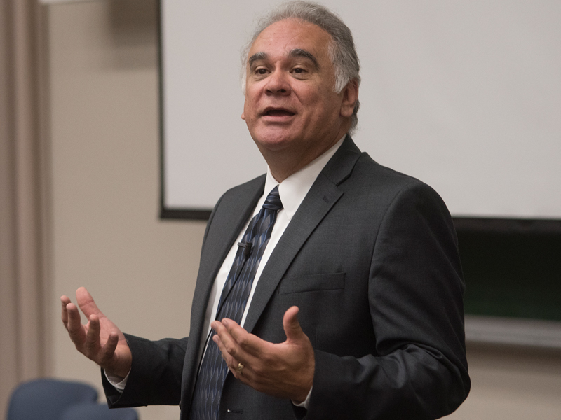 Dr. David Acosta, chief diversity and inclusion officer of the Association of American Medical Colleges, spoke with students and faculty Wednesday about inclusion excellence.