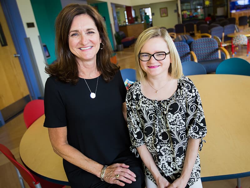 Batson Children's Hospital has become a calling for Anita Vanderford, left, and daughter Paige Robinson.