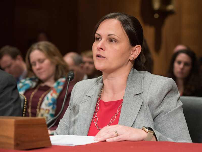 Dr. Jennifer Sasser, assistant professor of pharmacology and toxicology, testified to the Senate Labor, Health and Human Services, and Education Appropriations Subcommittee March 8.