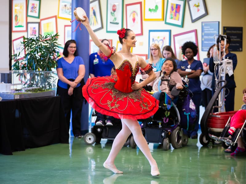 Photos: Ballet troupe's Batson visit is en pointe