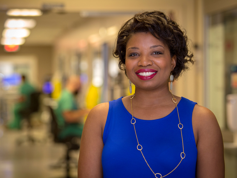 Esther Copeland is a candidate for the U.S. Navy Nurse Corps an assignment could find her aboard an aircraft carrier or a floating hospital.