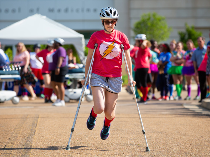 BSC Flash team finishes strong on the crutches.