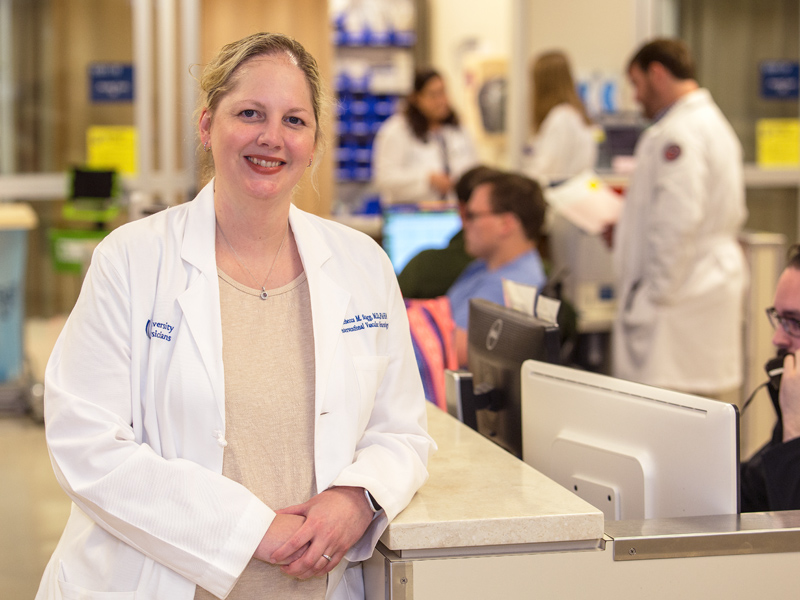 Dr. Rebecca Sugg, associate professor of neurology, is championing a new national stroke research study that counts UMMC as a participant.